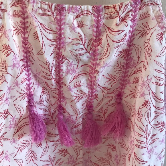 Old navy summer tank top pink with tassels - Picture 2 of 5